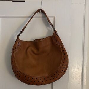 Michael Kors Classic Brown Leather Hobo Bag